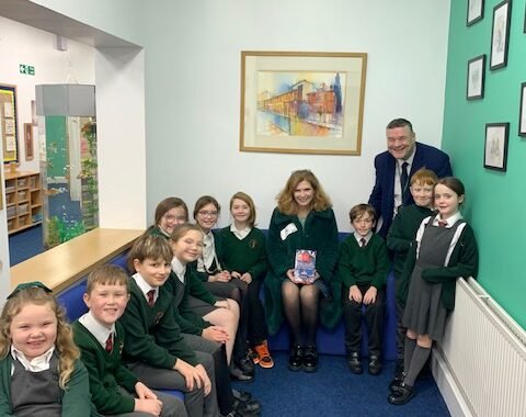 Emmerdale actress turned children’s author visits Wirral primary school